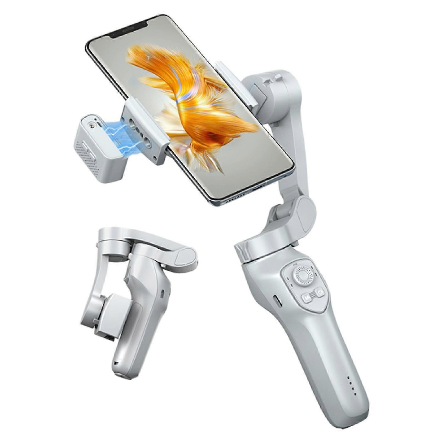 L7Cpro Plus Intelligent AI Tracking Foldable 3 Axis Handheld Gimbal Stabilizer with App and Fill Lig