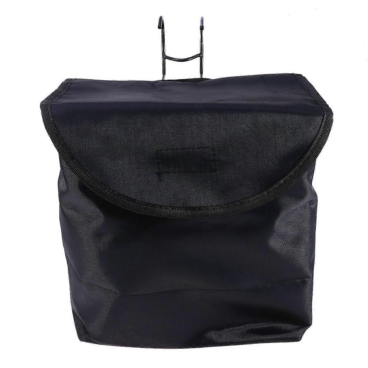 Foldable Canvas Bike Basket with Cover for Front Handlebar   Durable Storage Carrier Bag for Cycling, Lightweight and Easy to Attach