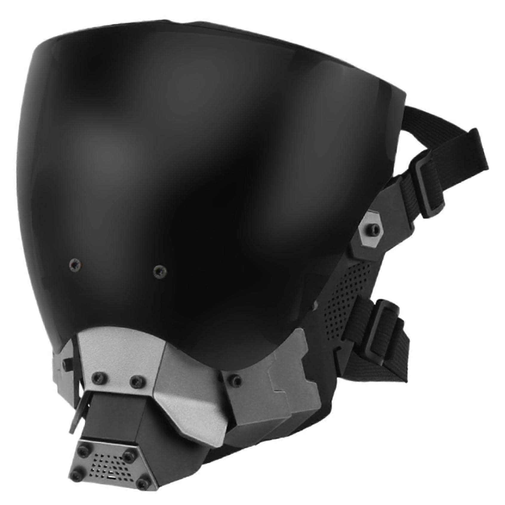 Cyber Punk Mask, Techwear Futuristic Masks with Adjustable Strap, AntiFog Punk Masks for Adults, Halloween, Cosplay