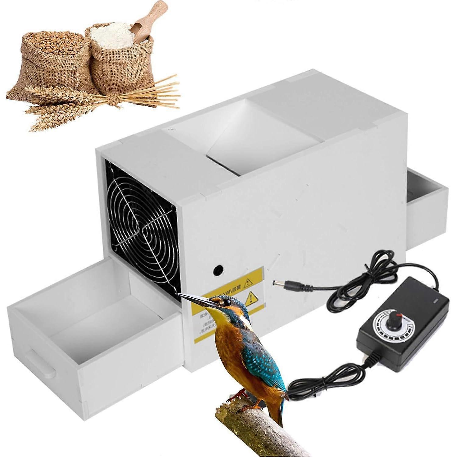 Bird Feeder Cleaning Machine with Double Drawer, Performance Fan