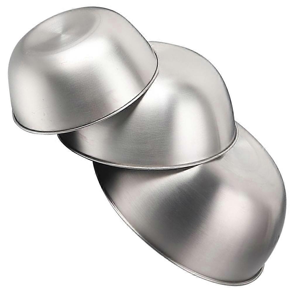 Cooking Bowls Stainless Steel Egg Mixing Bowl For Kitchen Utensil Outdoor Use 3Pcs