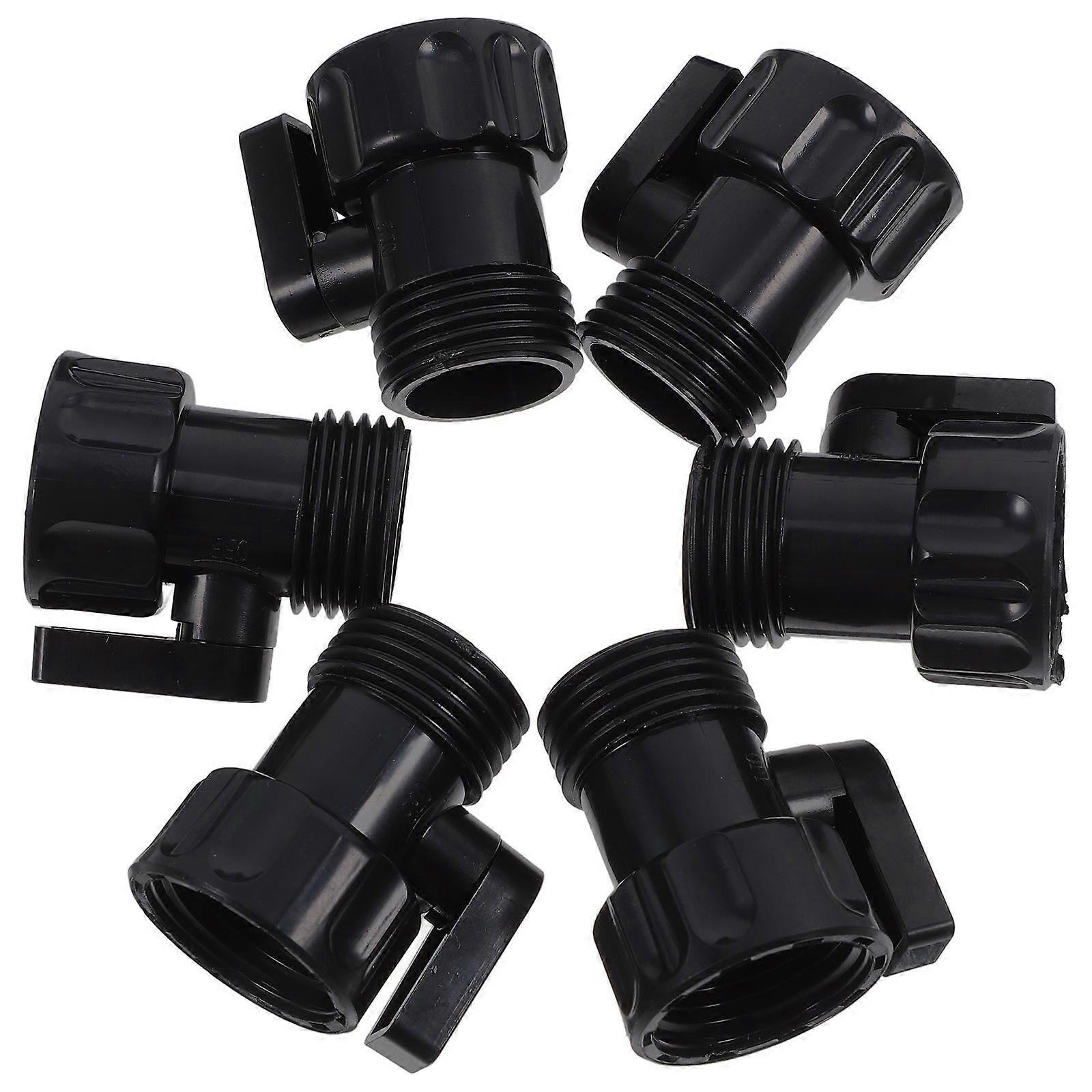6pcs Water Hose Shut Off Valve Repair Kit for Expandable Hoses – Durable Coupling Connector for Leak Free Garden Hose Repairs and Water Flow Control