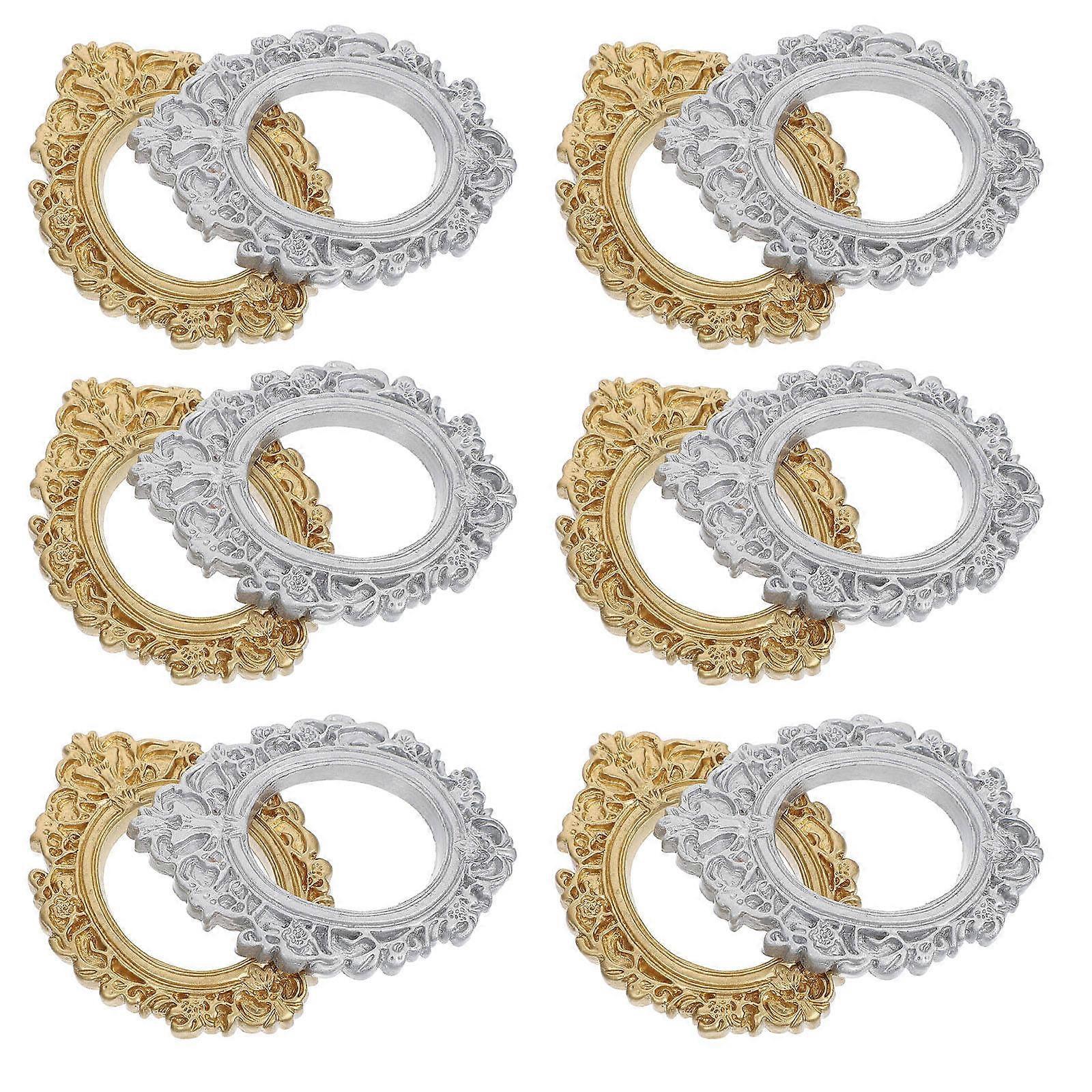 Miniature Design DIY Decor Picture Frame Charms For Craft Projects In 7X5.2X0.4CM Size 12Pcs