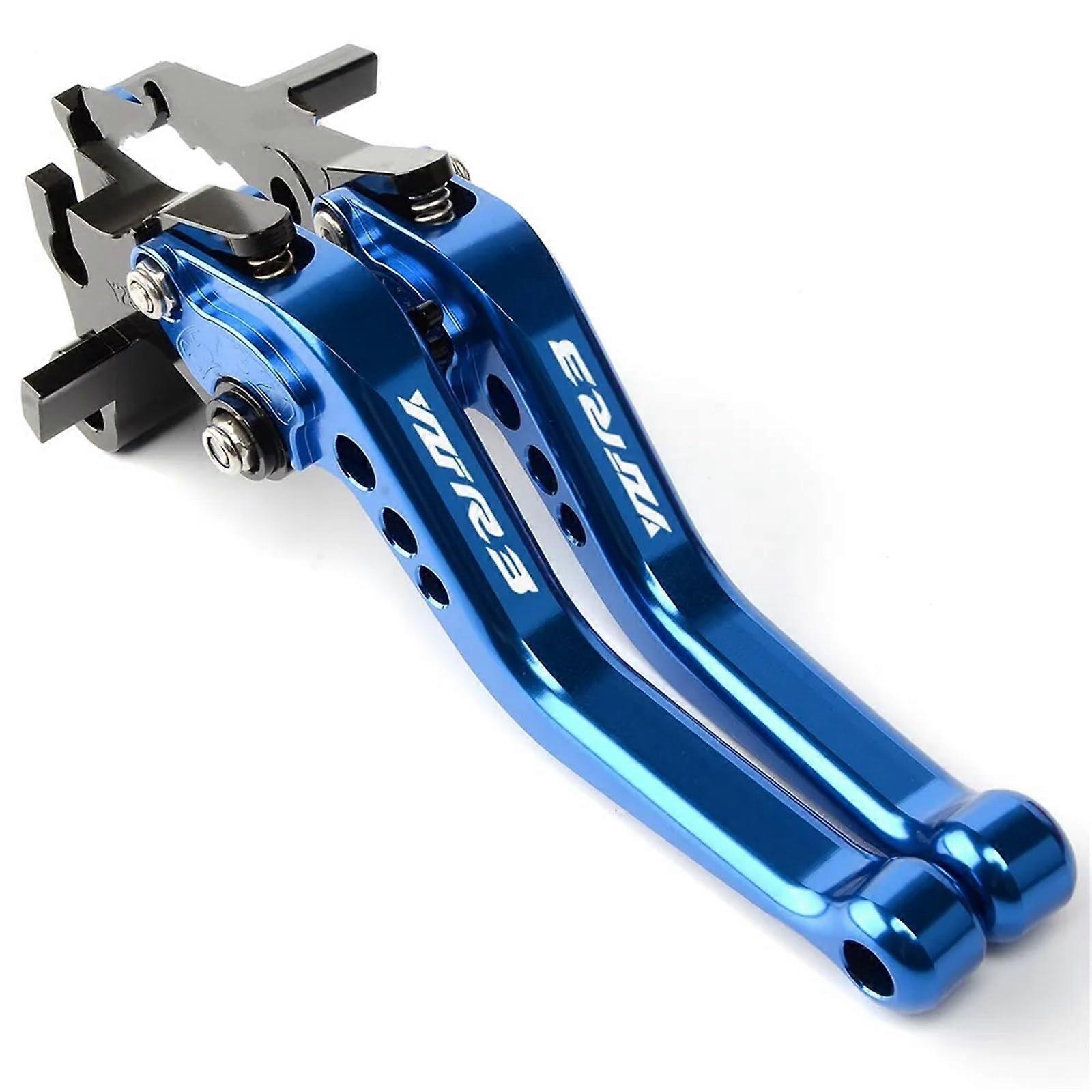 Motorcycle CNC Adjustable Brake Clutch Lever Fit for Yamaha R3 MT03 2015 (Blue)