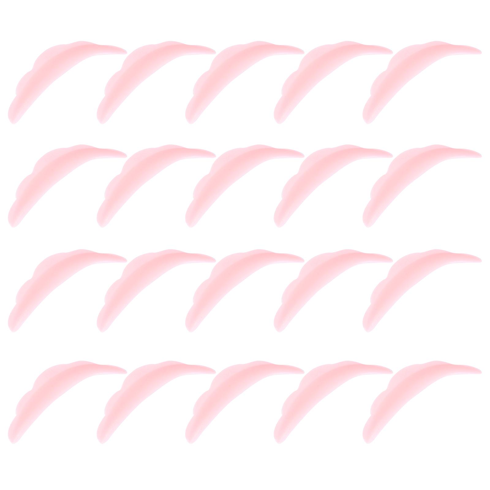 20 Pairs Eyelash Perming Silicone Pads Eyelashes Grafting Gaskets For Women 4.5x1.4cm Ideal For Personal Care