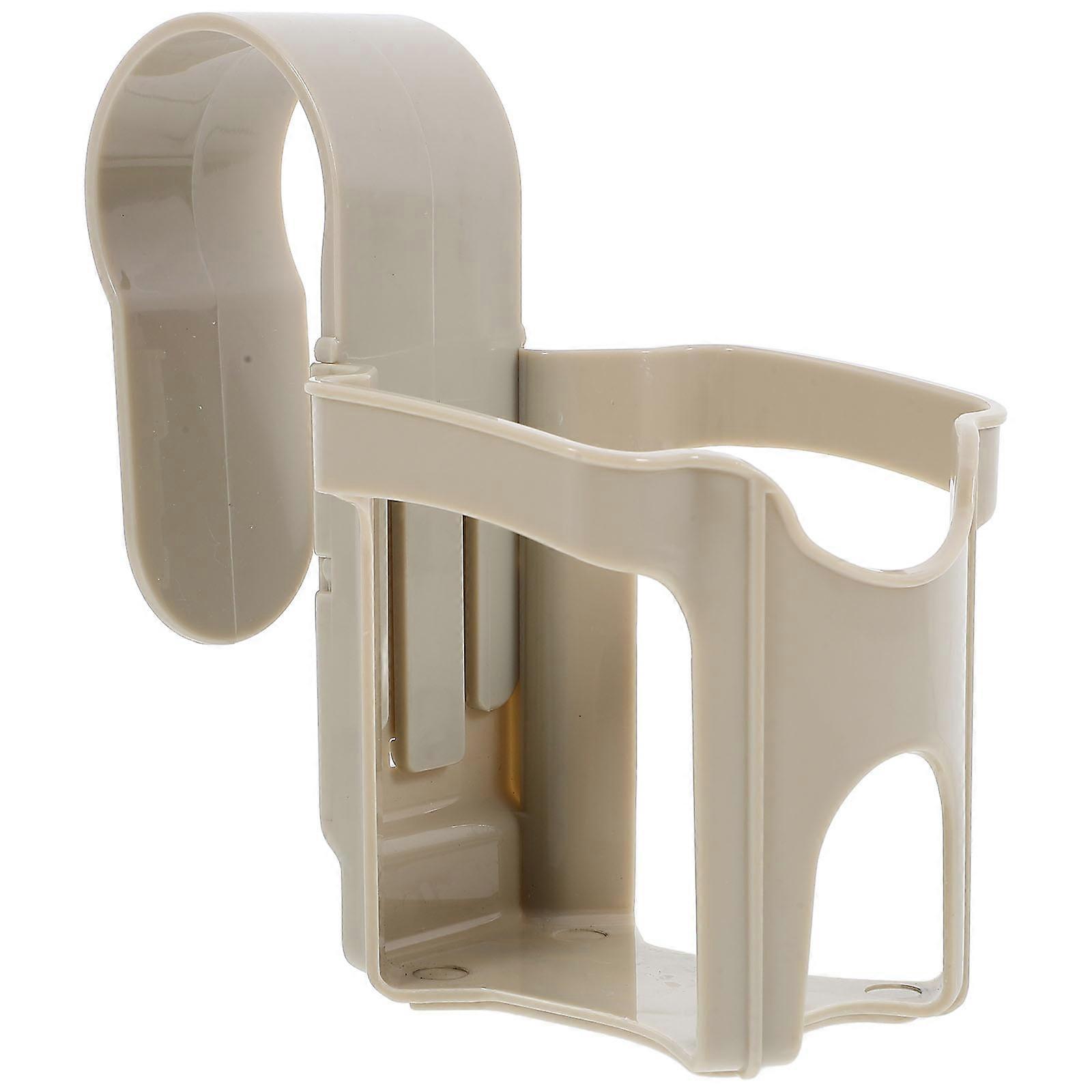 Poolside Cup Holder for Drinks Storage Grey Plastic Durable Stable Fits Pool Bar