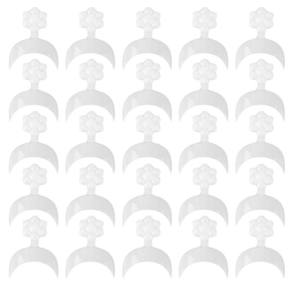 Delicate Crescent Nail Tips for Decor Made of ABS White Color 500pcs Safe and Durable Long Time Use