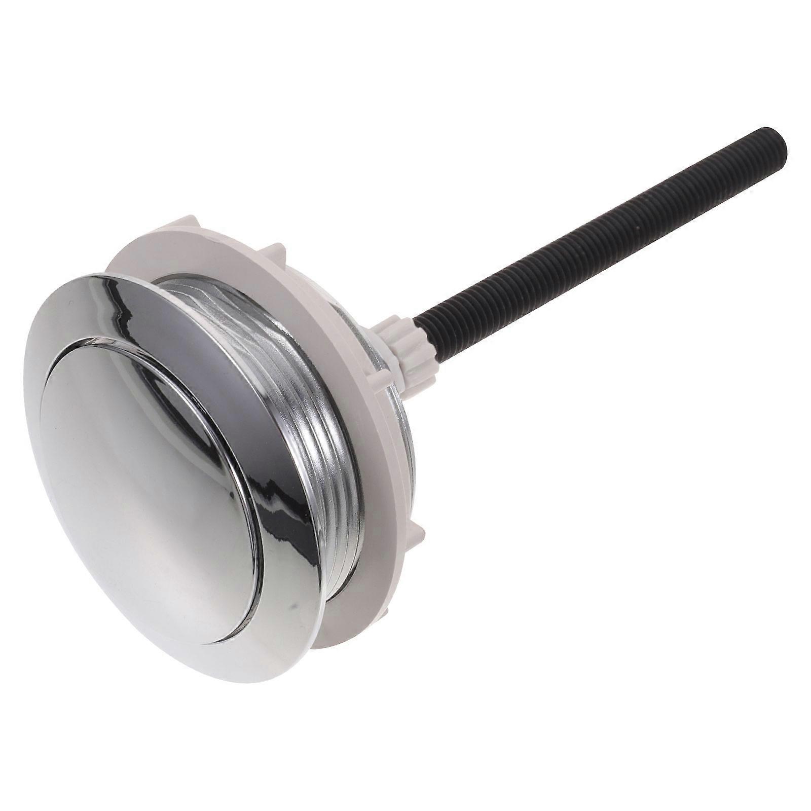 ABS Material Toilet Tank Button Easy Installation Replacement Parts Round Shape 1Pcs