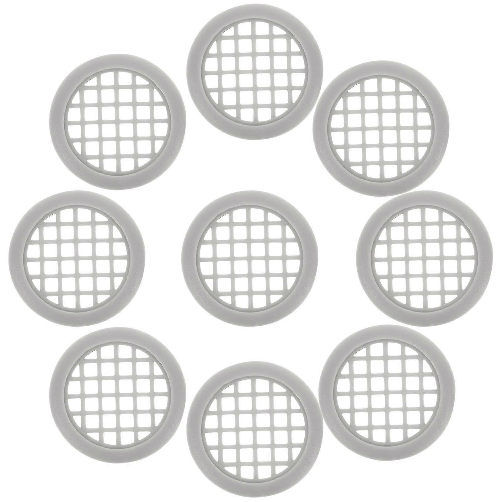 Ventilation Covers For Cabinets 50Pcs Round Decorative Light Grey Bathroom Accessory Air Circulation