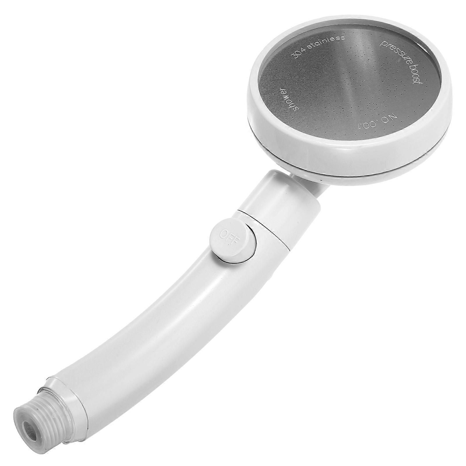 Handheld Shower Head Heat Resistant Rotatable Pressurized Adjustable Water Flow Bathroom Use 1Pcs