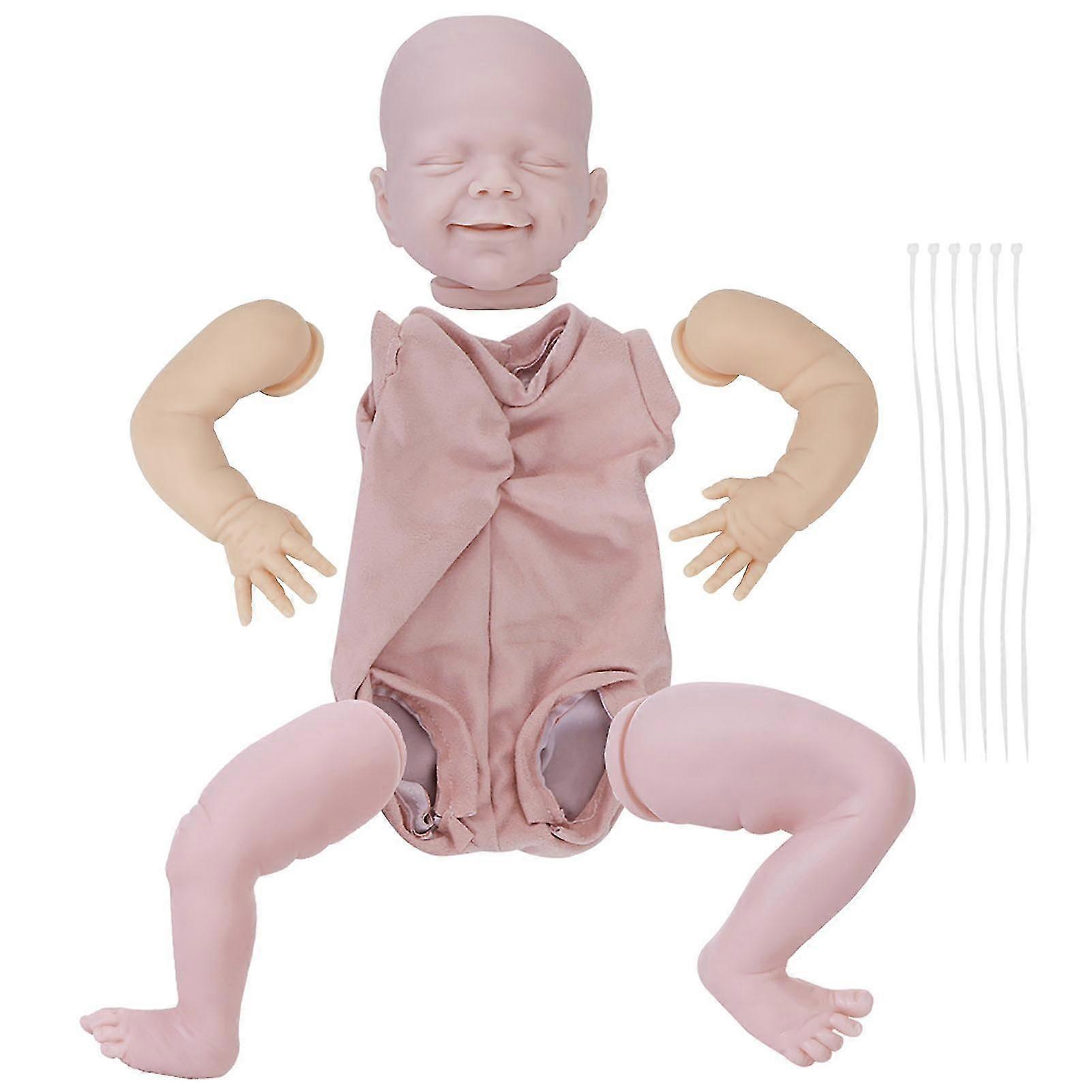 Silicone Reborn Doll Kit DIY Infant Mould Blank Doll Model with Clothes Body 22 InchBlank mi