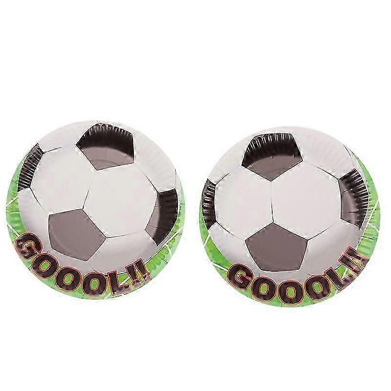 Soccer Birthday Party Supplies Set for Kids, Flag, Tablecloth, Cup and Paper Plate, Table Set for Large Events