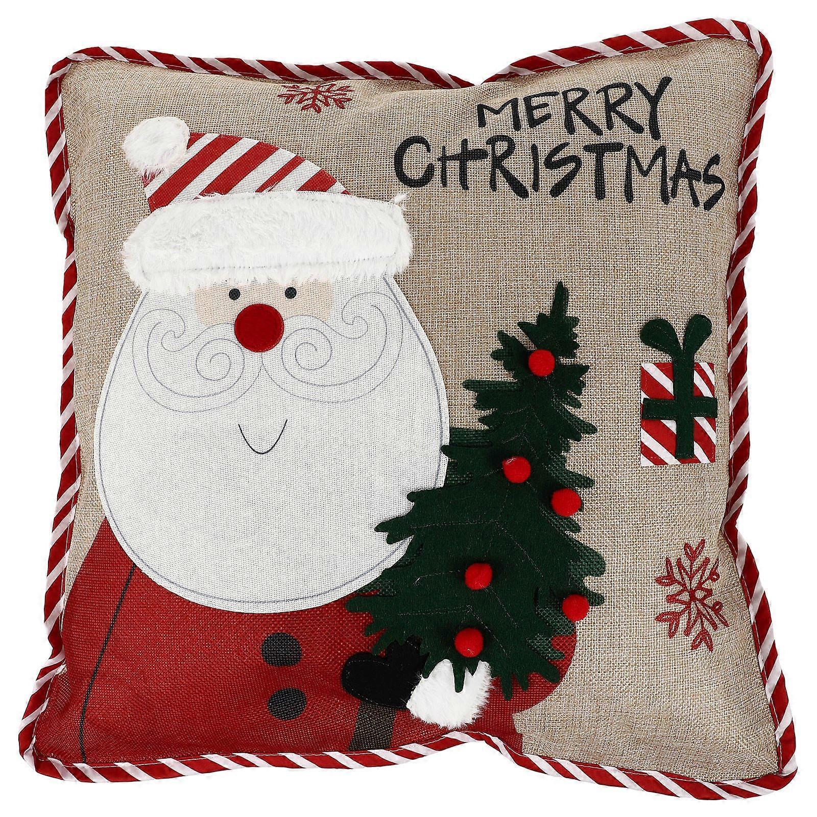 Cute Red Pillow Cover Square Shape With Festive Design For Birthday Parties 1Pc