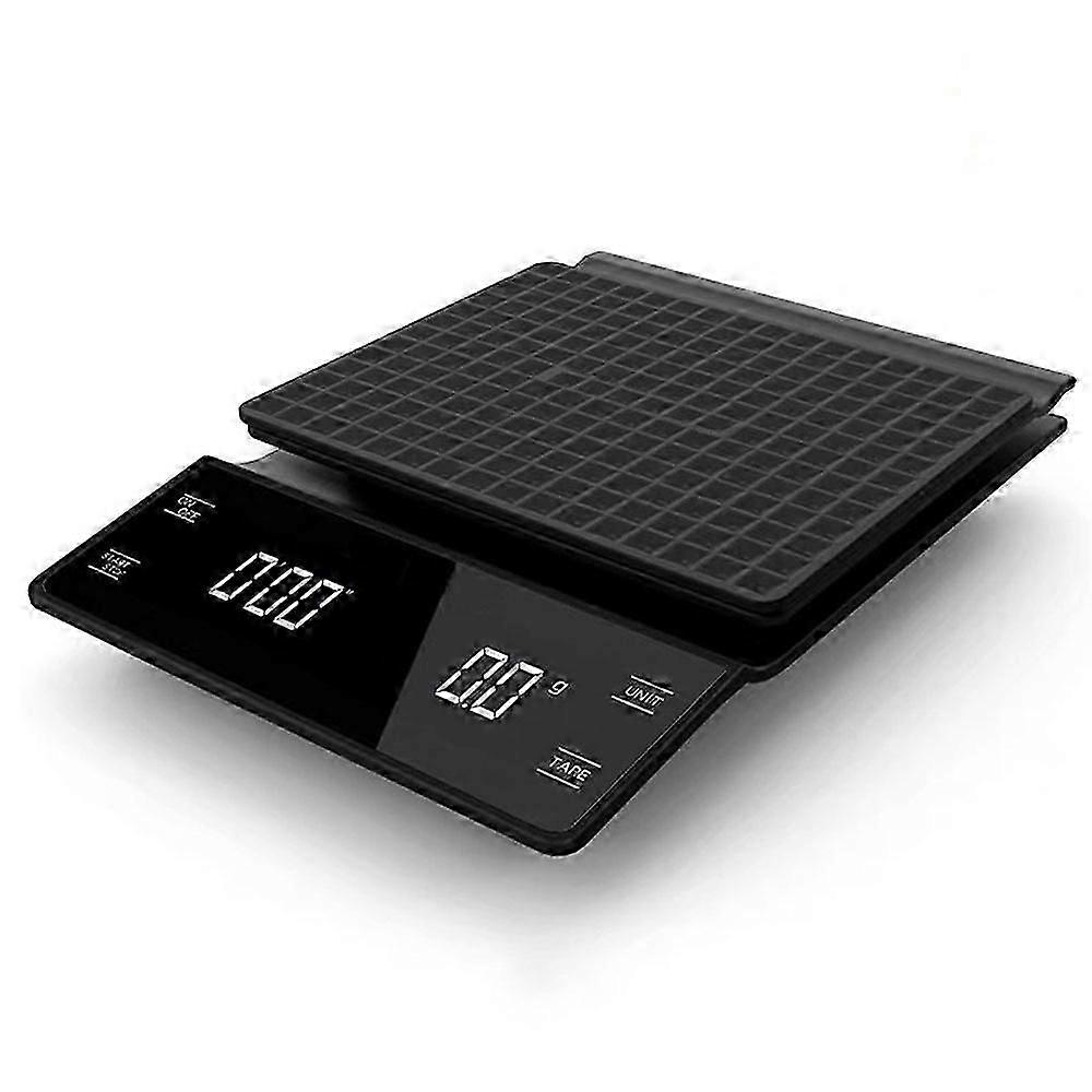 Type A 3KG Digital LED Display Coffee Scale with Timer High Precision Kitchen Scale (Battery