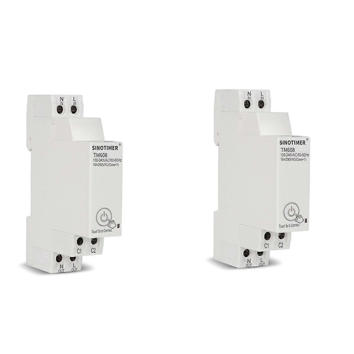 2X TM608 Smart WiFi Single-Phase Energy Meter Household Multifunction Rail Energy Meter 16A 100-240V