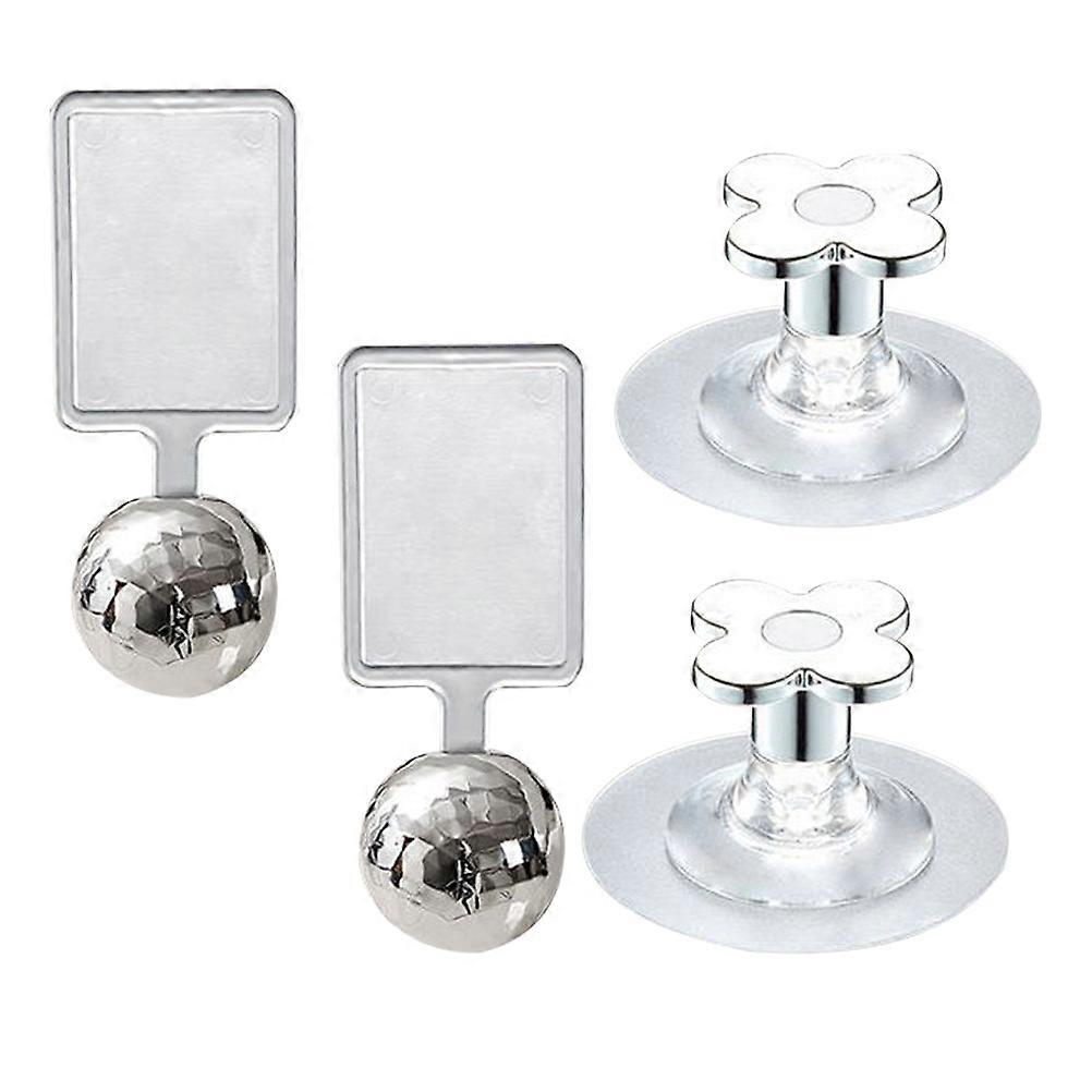 Hemoton 4 pcs Decorative Toilet Seat Lifter Handle Sticky Lid Lifter for Bathroom Toilet Cover