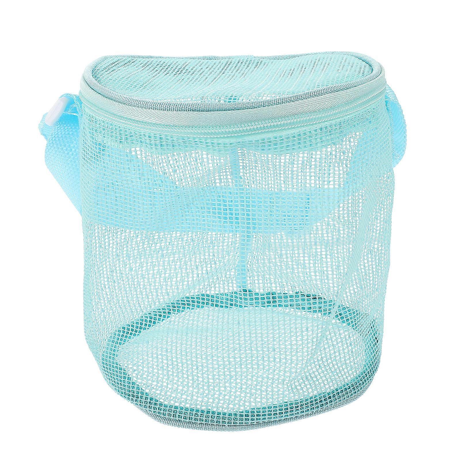 Mesh Beach Storage Bag 2pcs Versatile Organizer for Sand and Shells Removal for Outdoor Fun for Boys