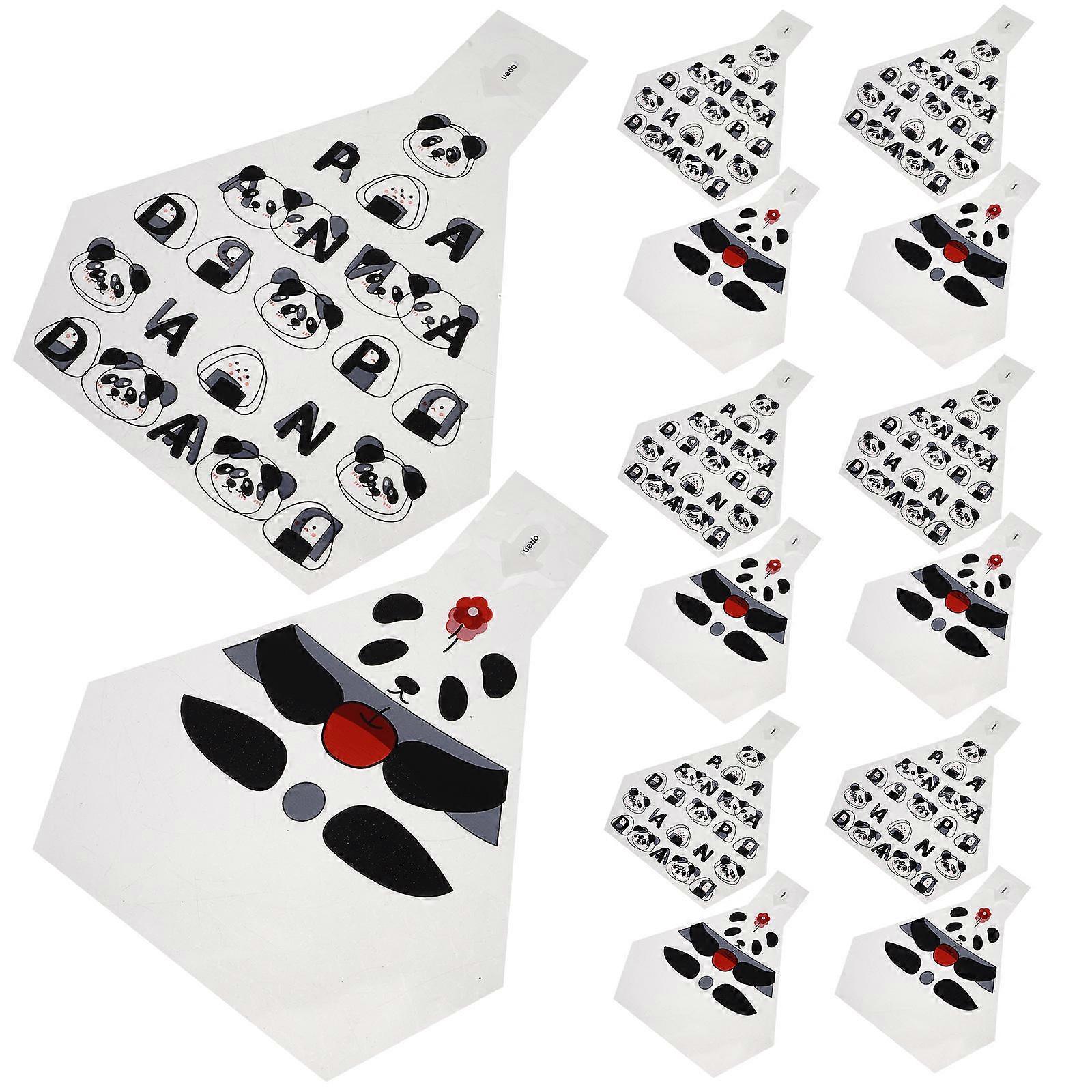 50Pcs Disposable Triangle Onigiri Wrappers Food Packaging Bags For Home Users Assorted Color