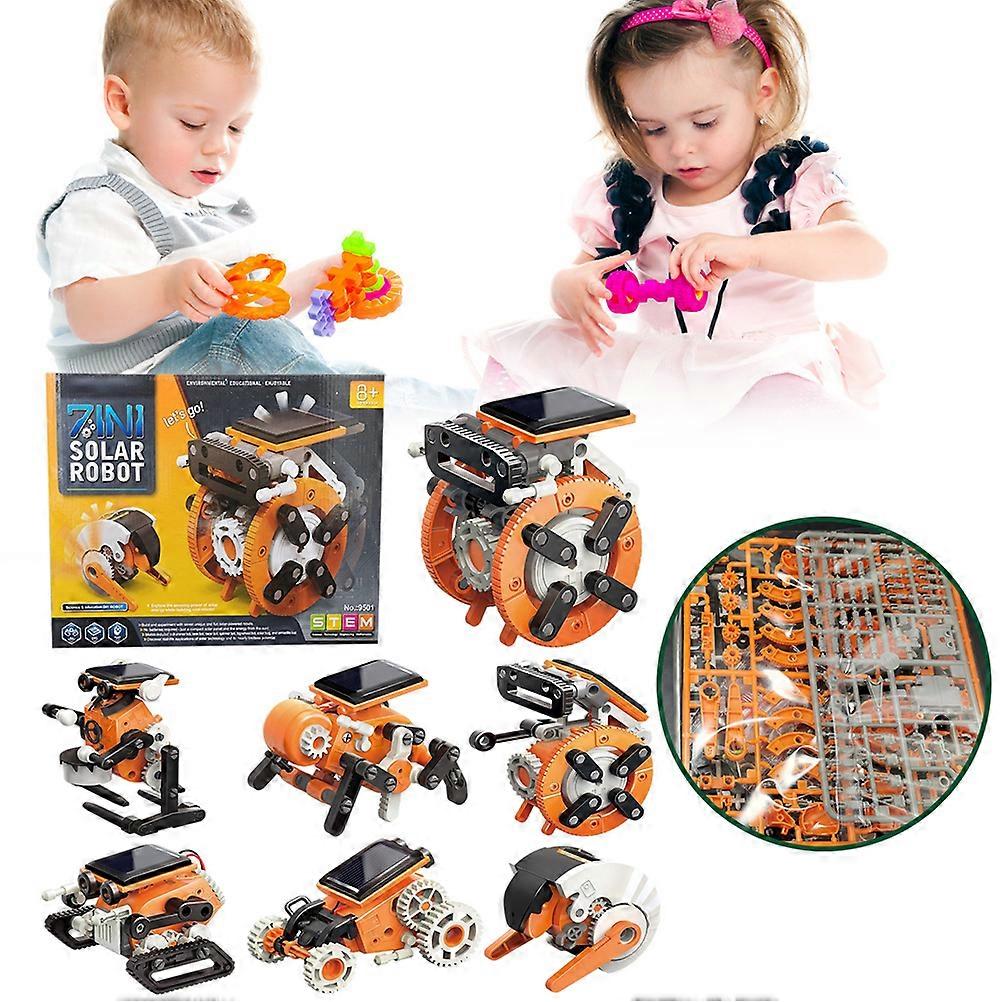 7 in 1 Solar Robot Science Kit DIY Assembly Toy 28x20x6.5cm