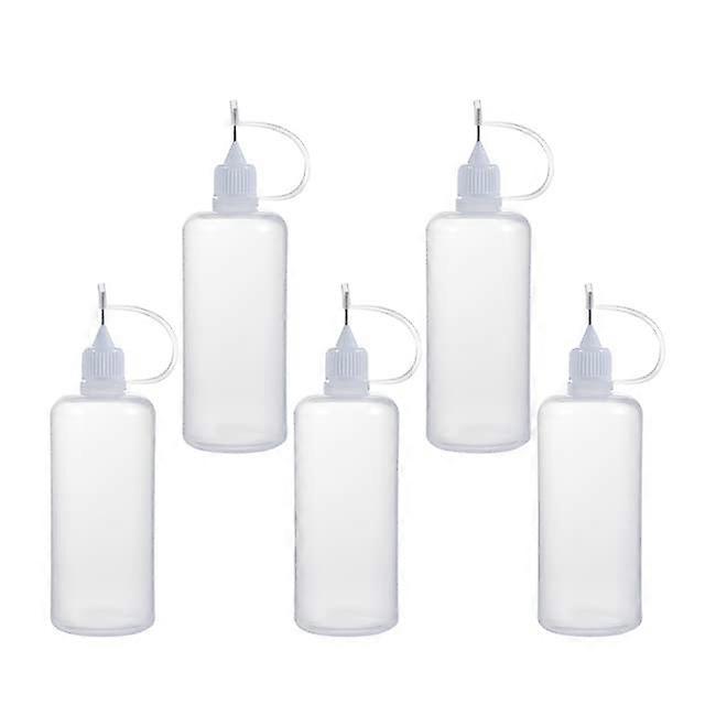 Reusable Needle Tip Glue Applicator Bottle 100 ml for Paper Quilling DIY Scrapbooking Craft Tool White
