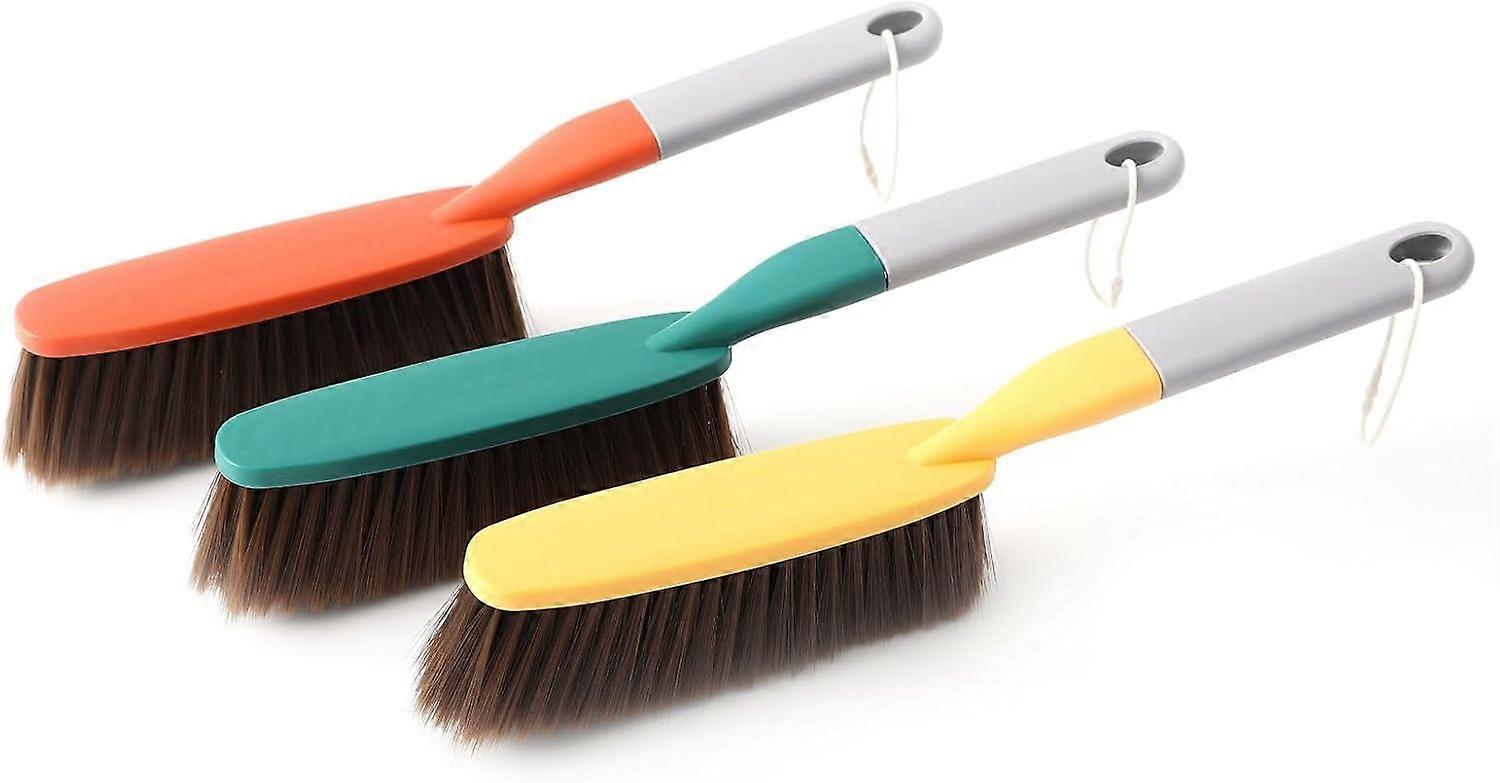 3-Pack Soft Bed and Counter Cleaning Brushes for Dust Removal