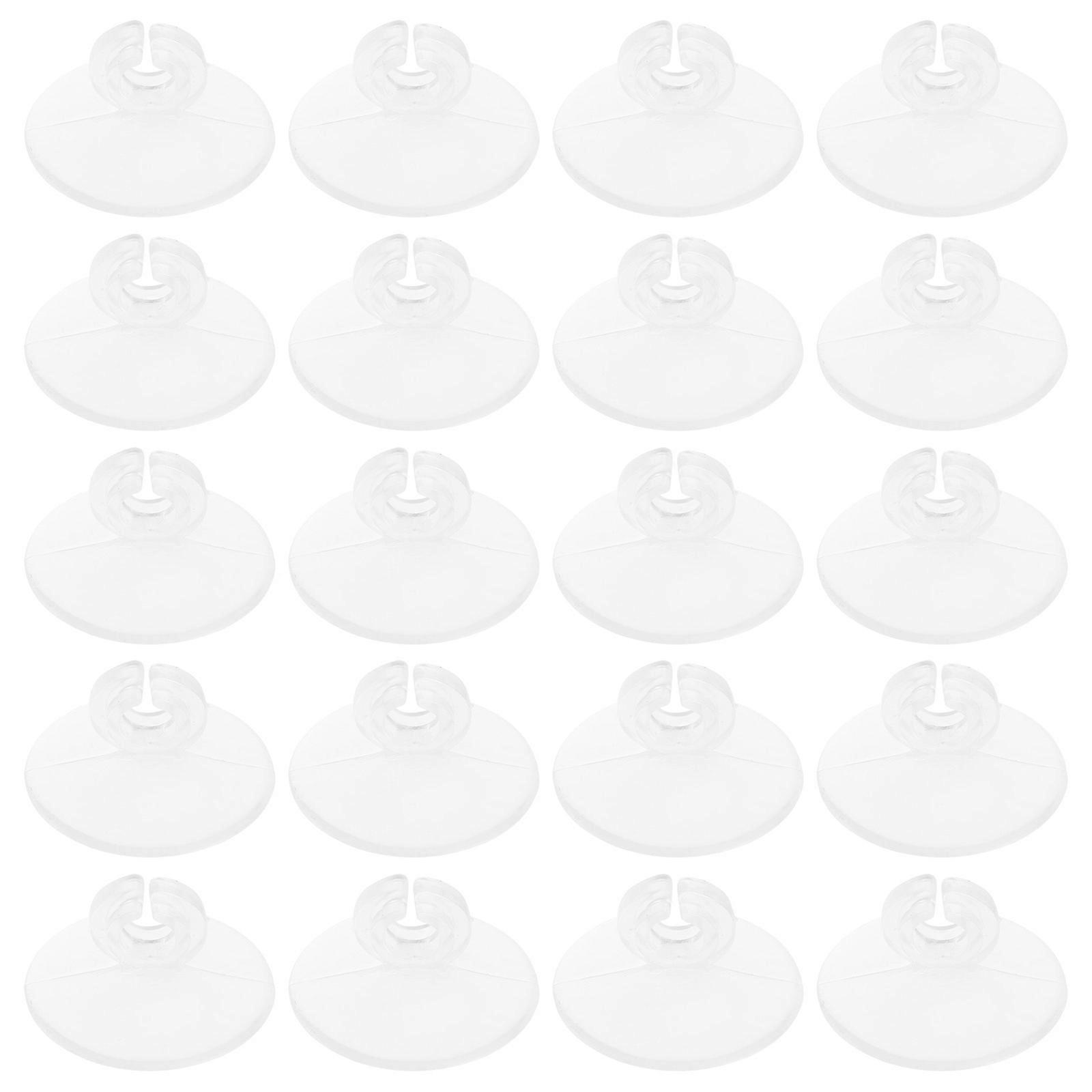 Aquarium Accessories with 20pcs Sucker Cups for Fixing PVC White Compact Size