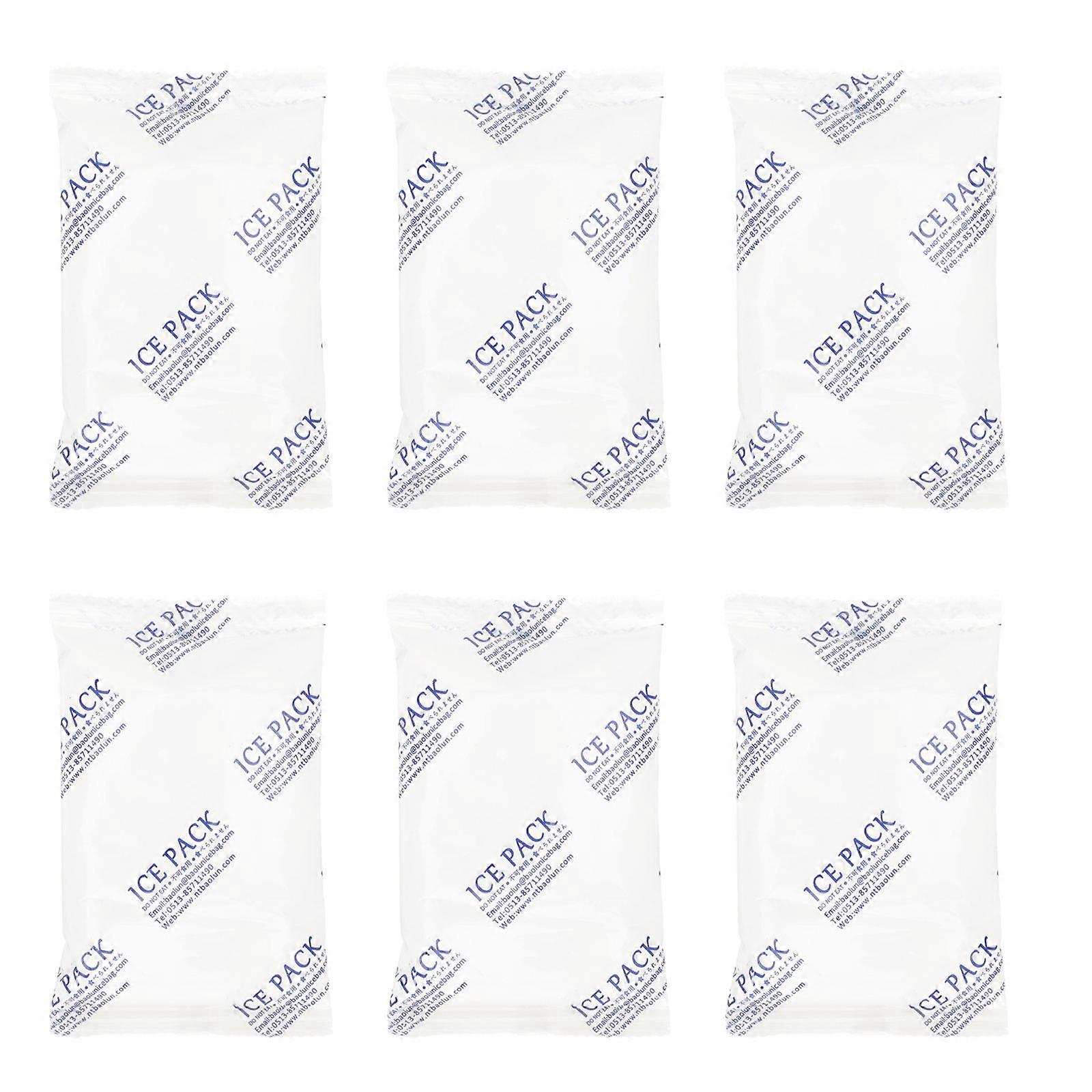 Lunch Ice Packs Practical Reusable Ice Pack For General Users Ideal For Outdoor Activities 5.1×3.1×0.4in 6Set