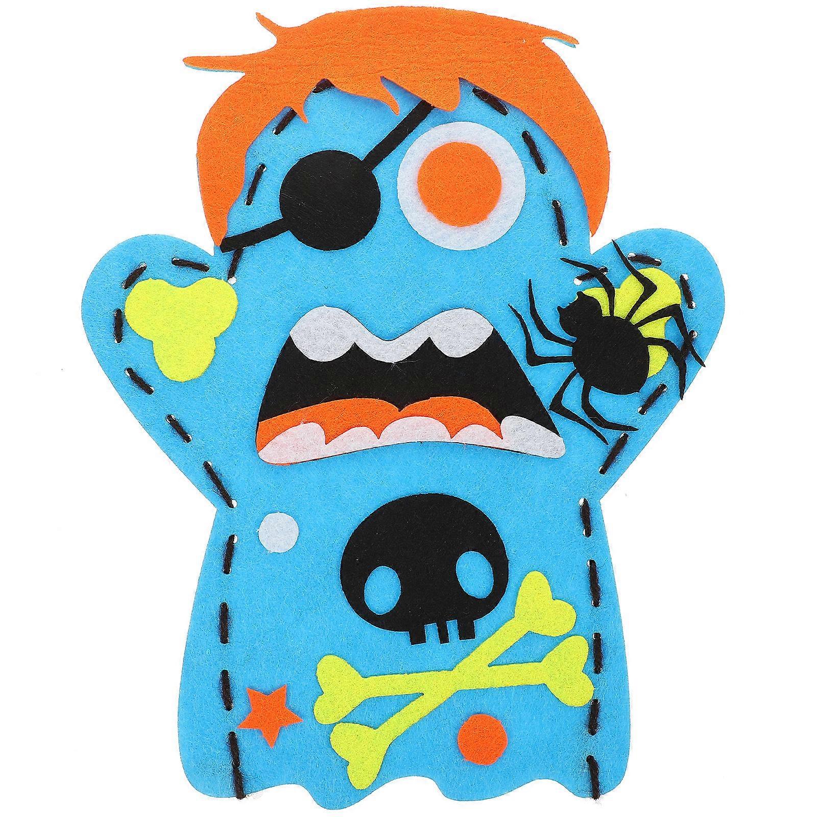 Sky-blue Halloween Hand Puppet For Children Kindergarten Decoration Creative 1Set