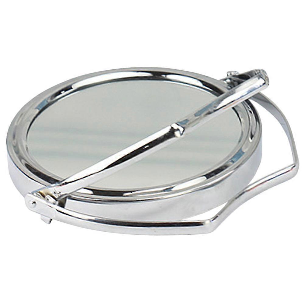 3 Inch Rotating Vanity Mirror Round Metal Mirror Swivel Table Mirror With Stand For Bedroom Bathroom