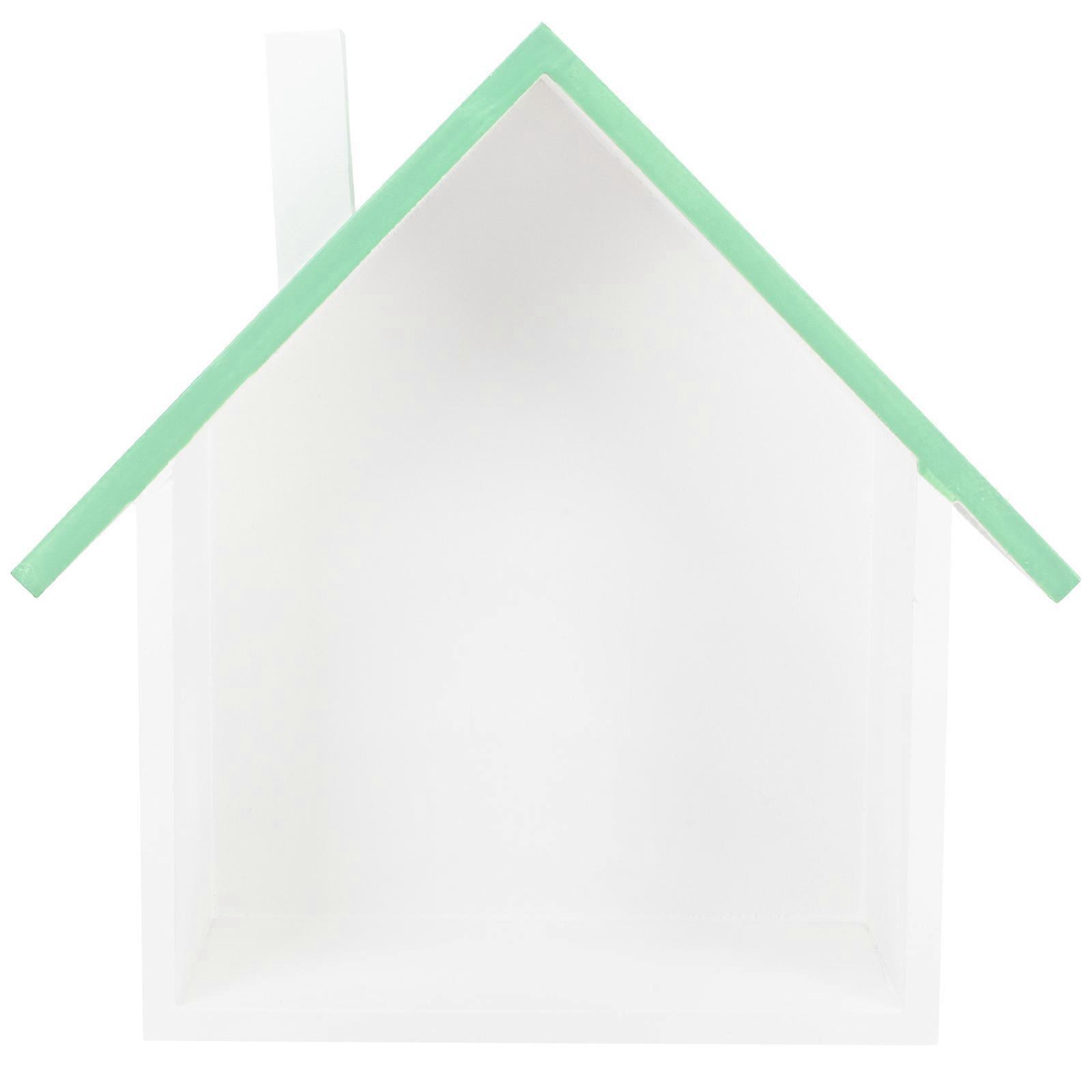 Floating Shelf Display Rack With Unique House Shape For Homeowners And Decorators Ideal For Various Occasions 1Set