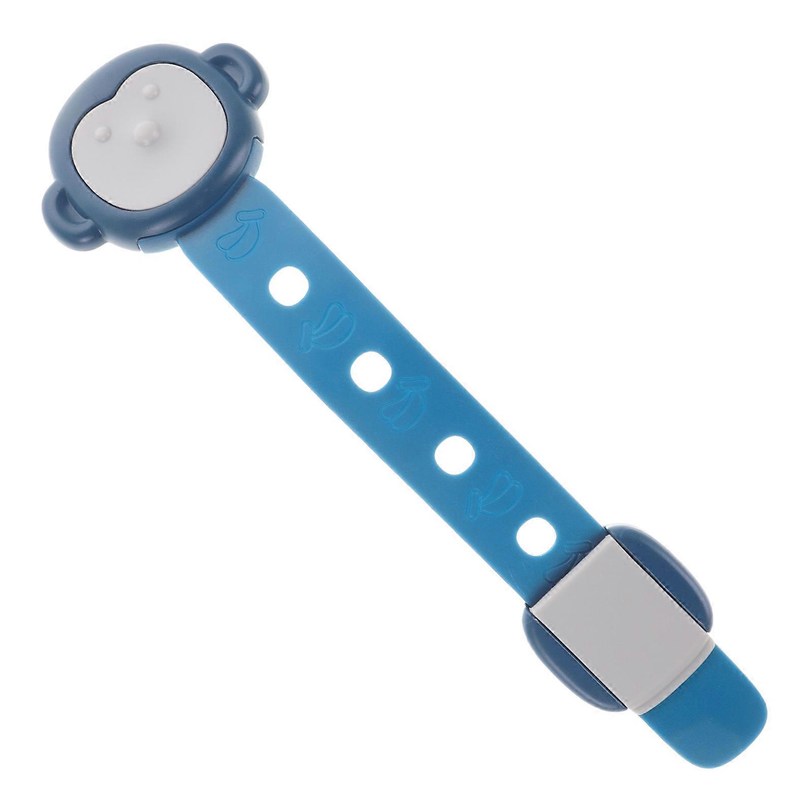 Adjustable Drawer Locks Strap Locks Kitchen Cupboard Appliance Trash Can Latches for Furniture Kitchen Ovens Toilet Seats Blue