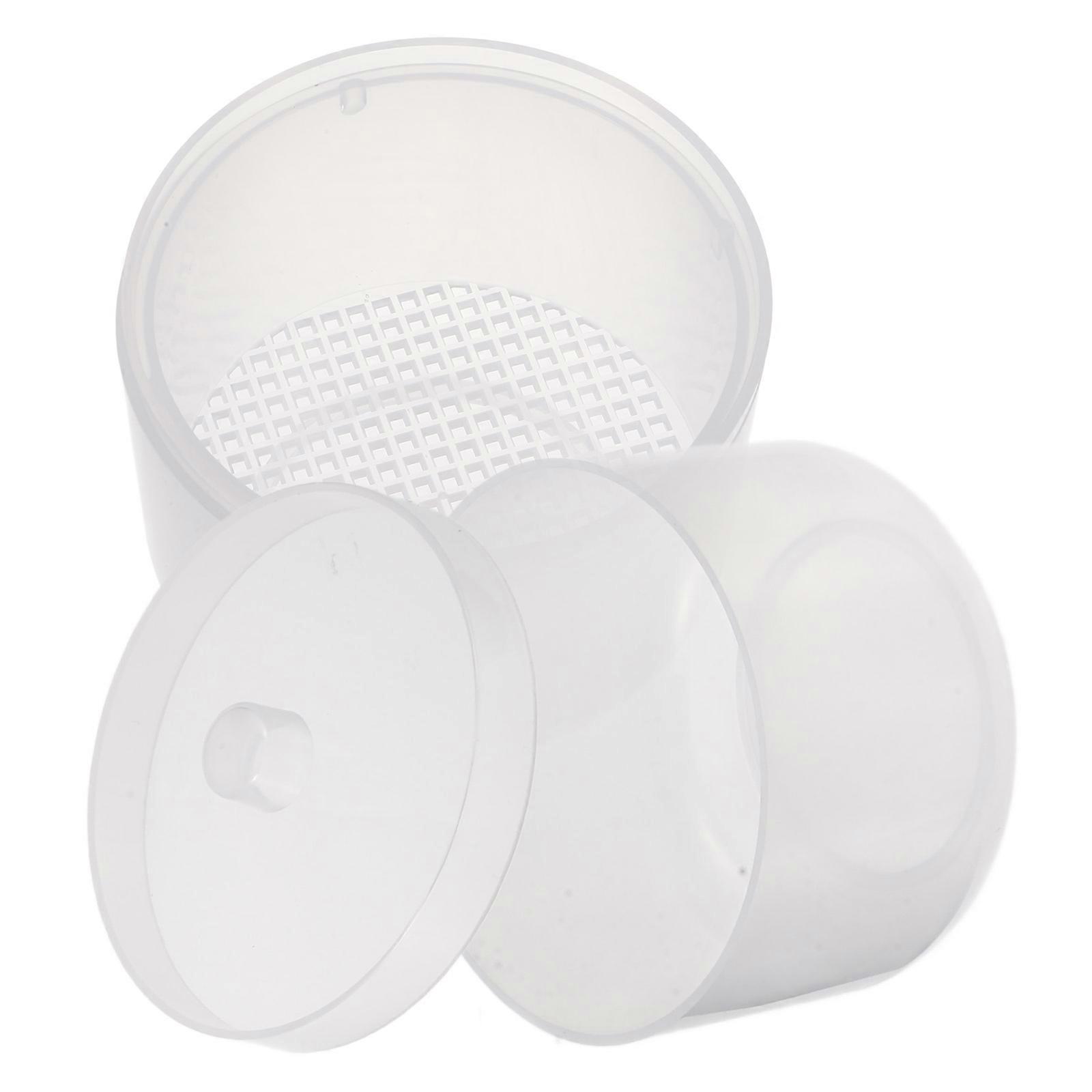 Plastic Cleaning Tray for Nail Art Tools Soaking Box Transparent PP Material Great for Storage 1 Set