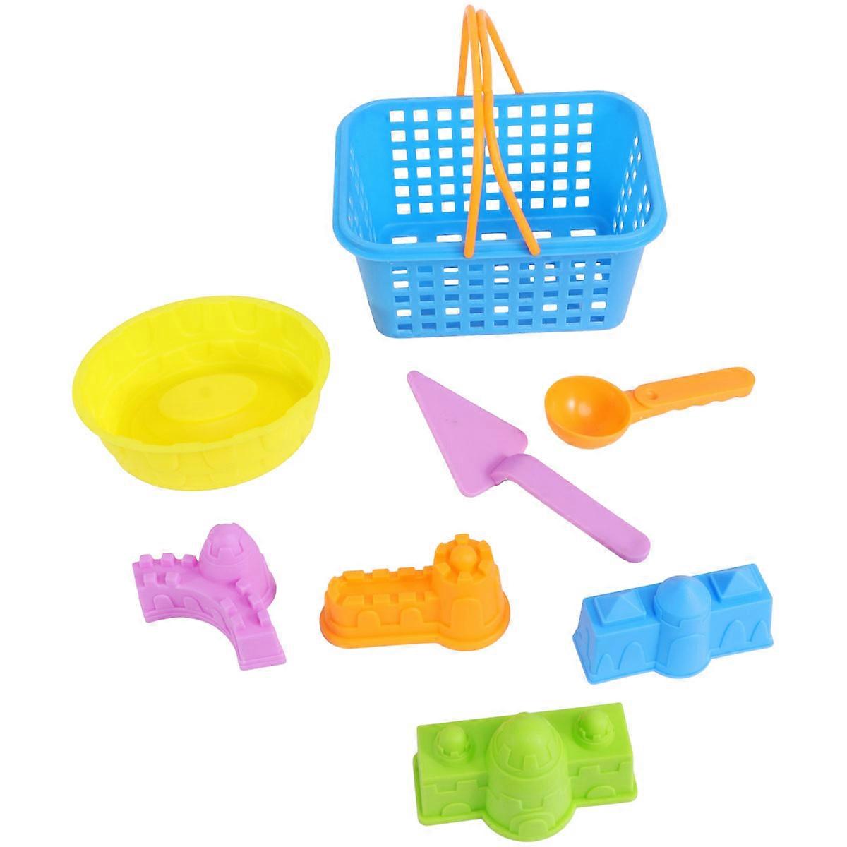 8Pcs Kids Sand Play Kit Assorted Color Beach Toys For Children At The Beach Stimulating Imagination And Social Skills Development