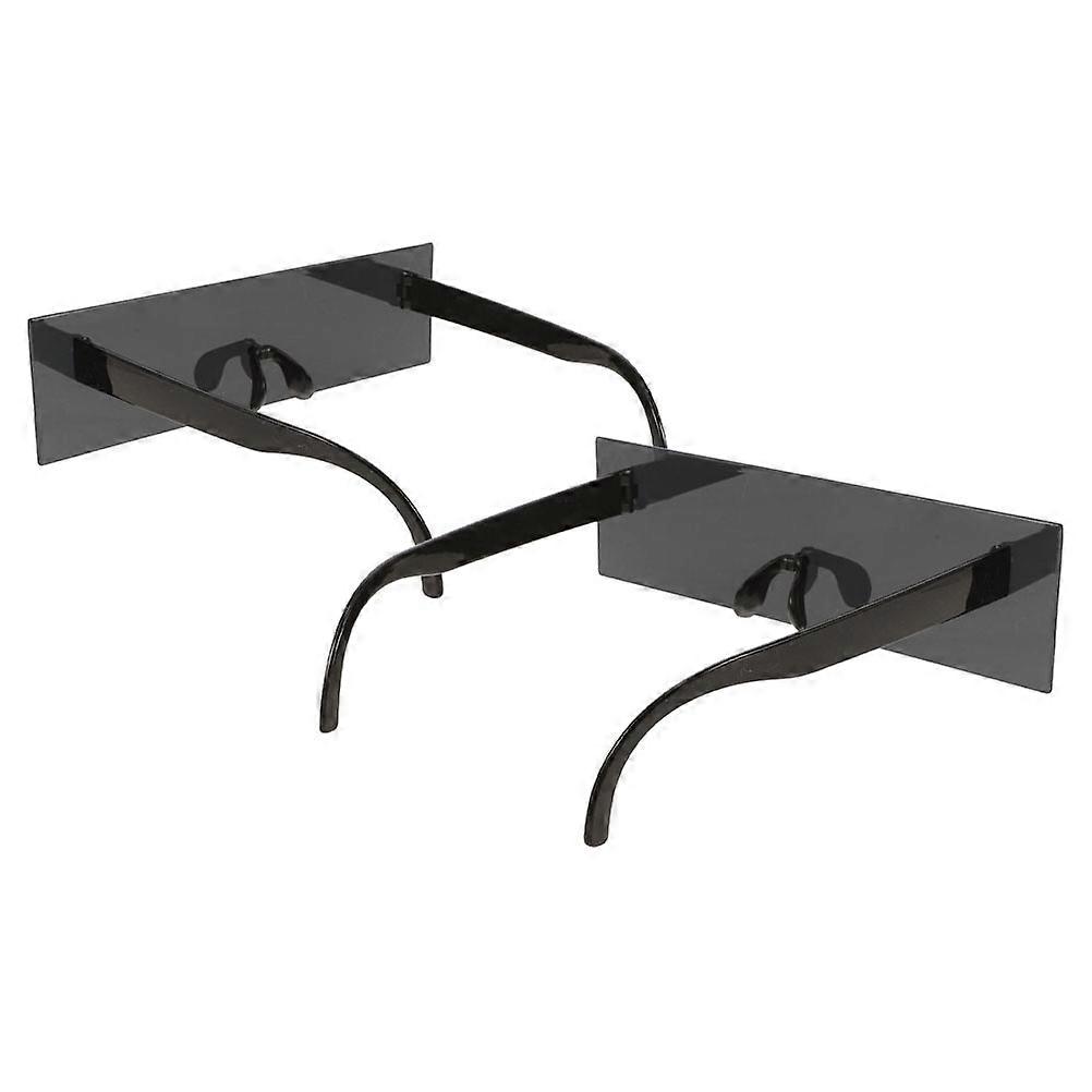 Funny Black Pixelated Party Sunglasses for Adults Durable Comfortable Fit Ideal for Festivals 2pcs
