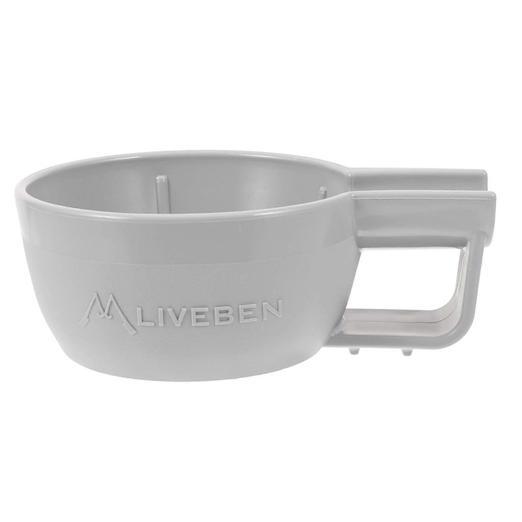 Men's Large Capacity Shaving Bowl, Sturdy PP Small Shaving Container for Wet Shaving