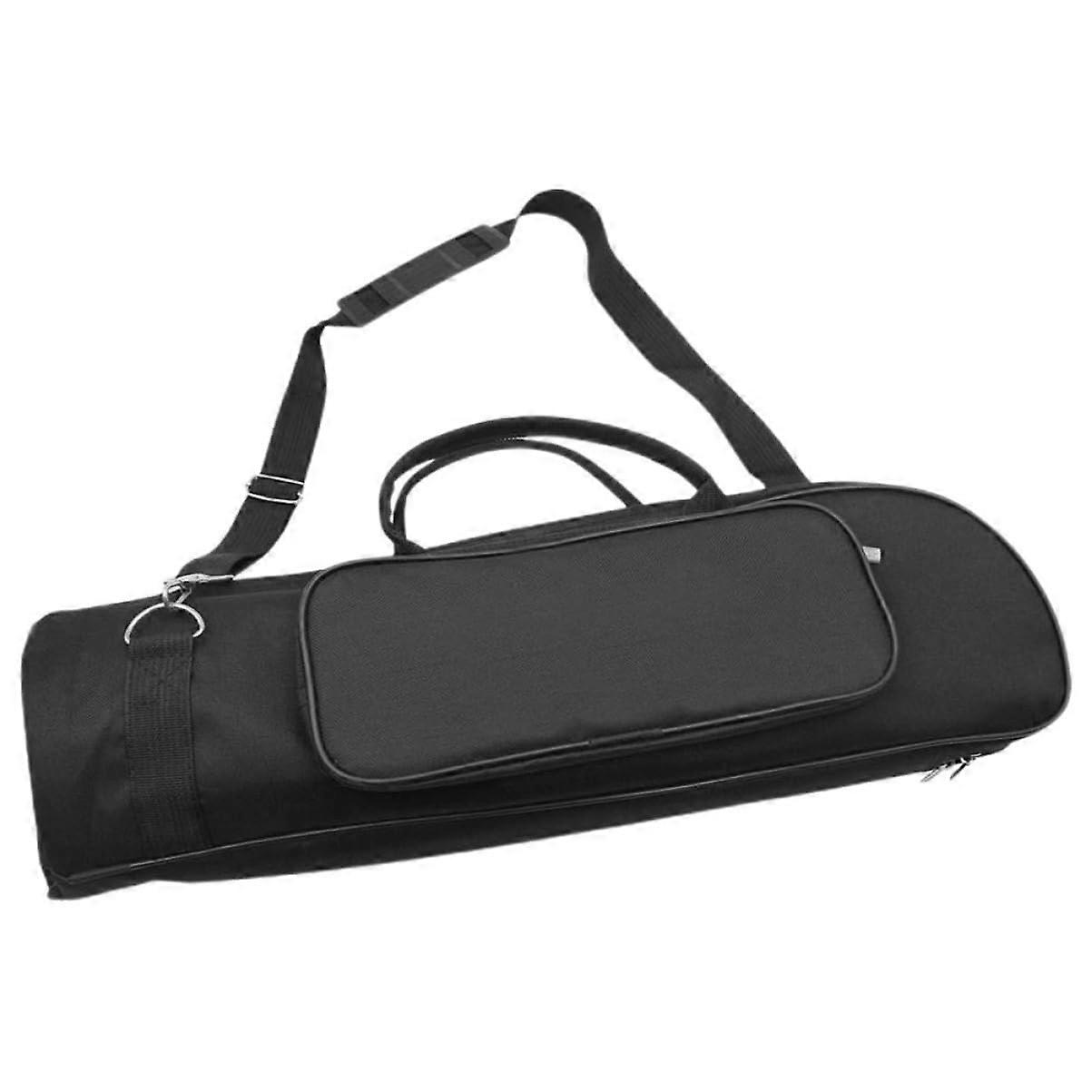 حقيبة كتف البوق حقيبة تخزين الصك حقيبة ساكسفون قماش أكسفورد أسود