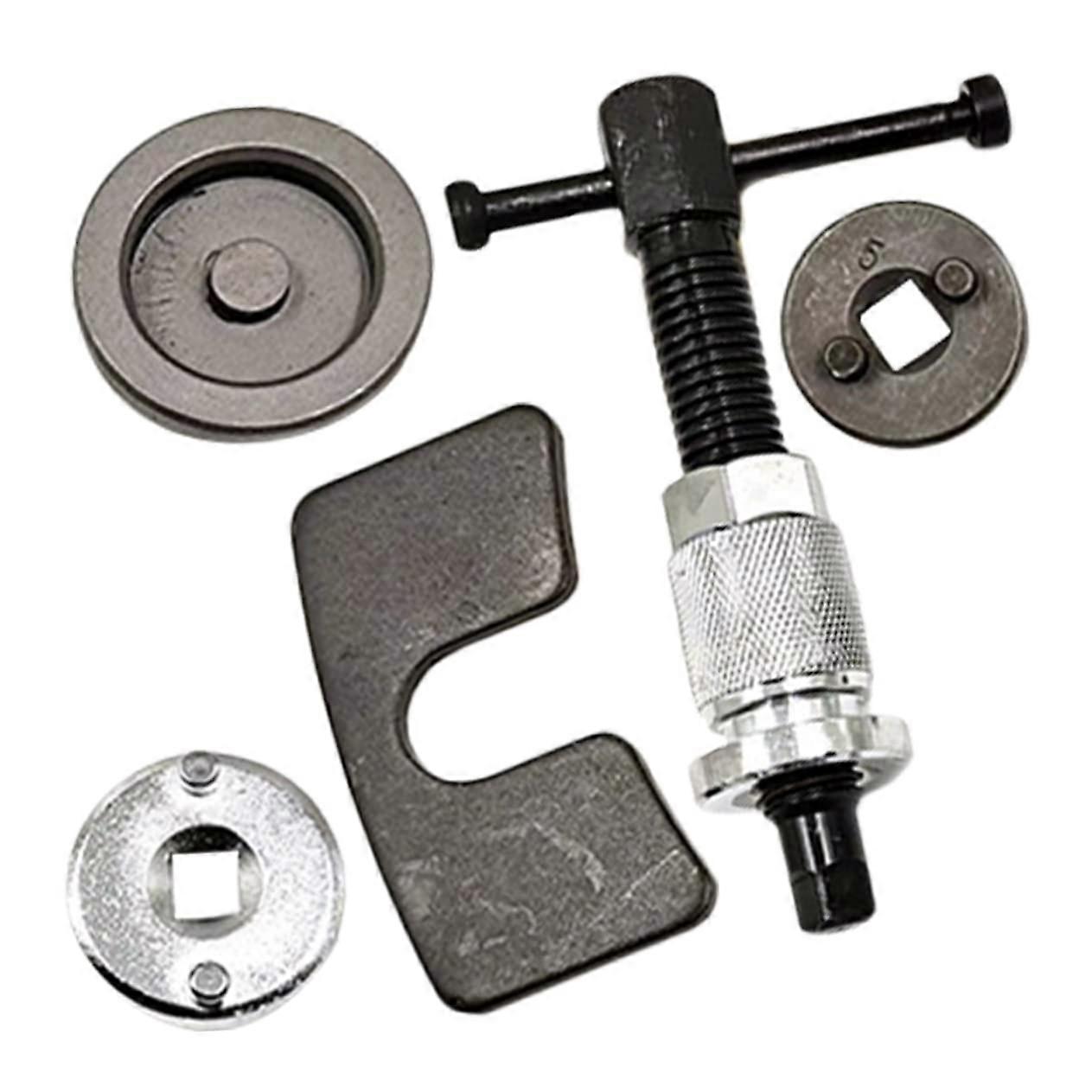 Brake Compression Tool Set for Disc Brake Pads, Piston Reset Tool, Caliper Compression Tool, Chrome Finish