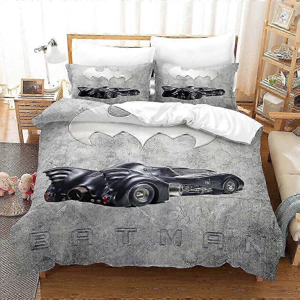 v6001 Lençóis Super-herói Batman Conjunto de Cama 3 PCS Edredom/Capa Fronha Capa Edredom Capa Lençóis IU6001