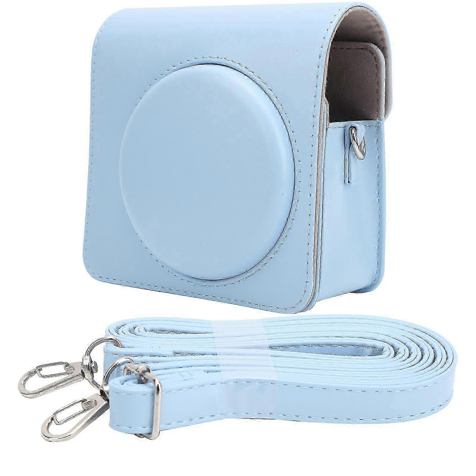 Camera Protective Case Pu Leather Shoulder Camera Bag Fit For Instax Square Sq1blue