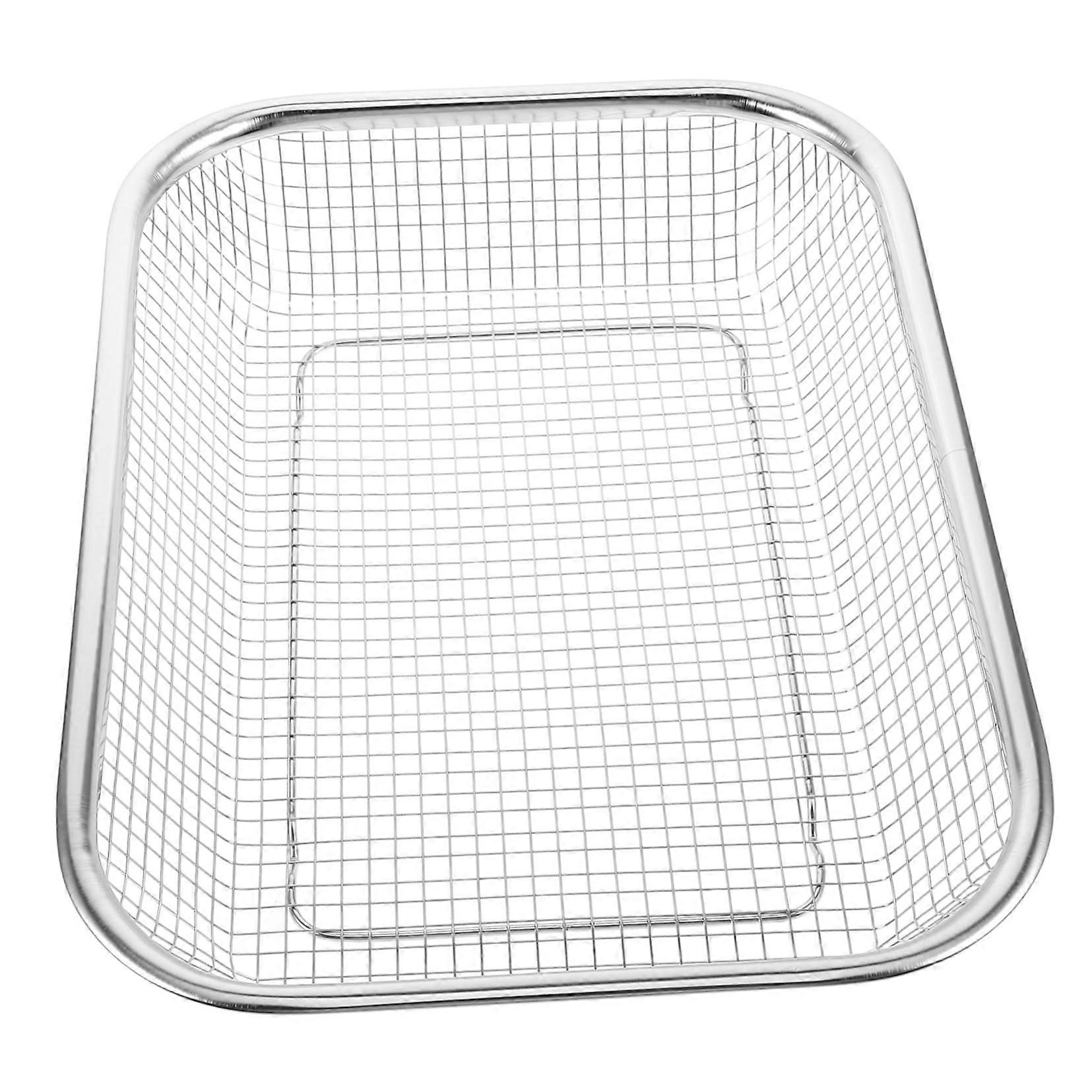 Dishwasher Accessories Rectangular Stainless Steel Basket Small Washing Bowl Compatible with Dishwashers and Baking