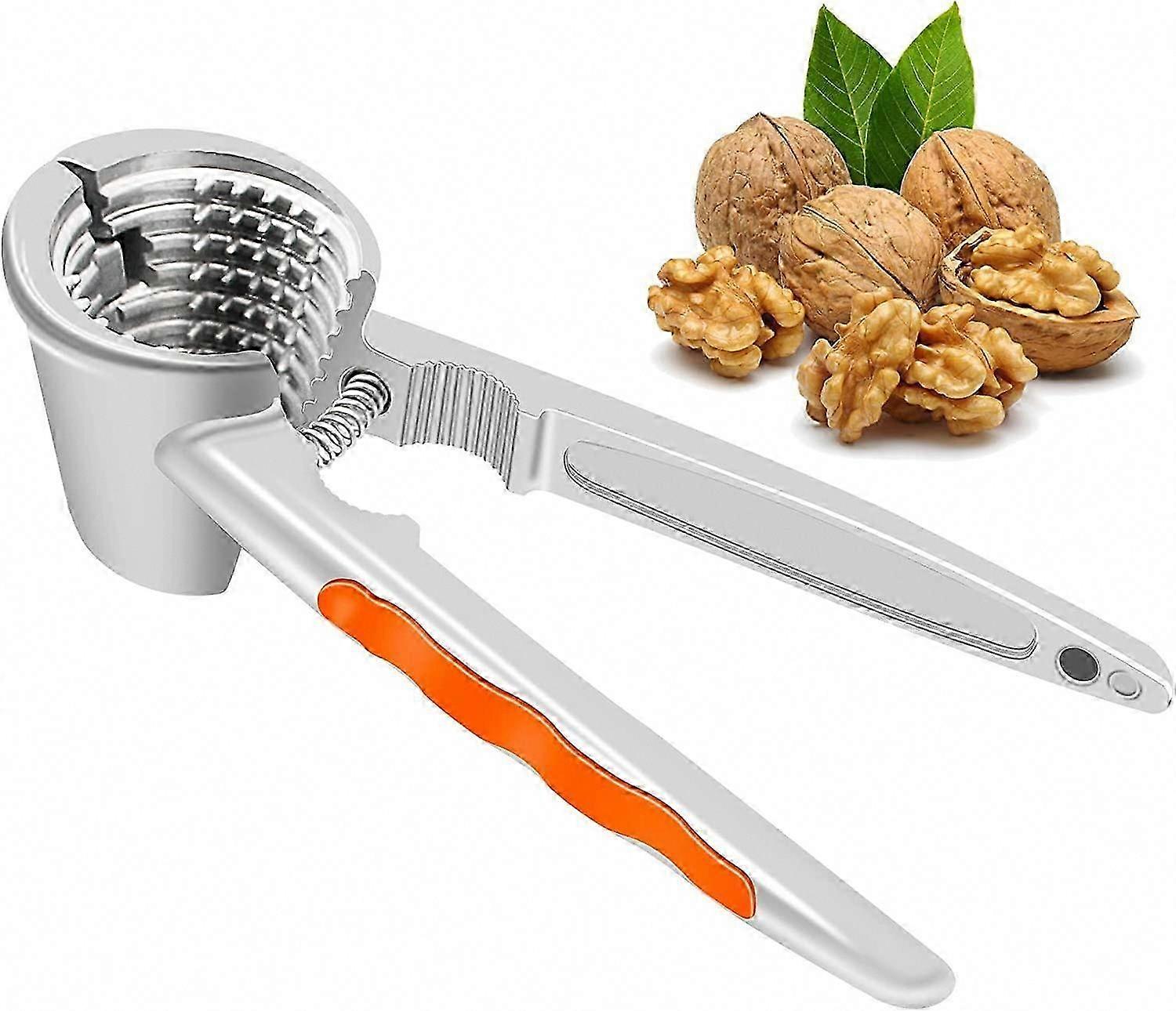 Nut Cracker Tool for Kitchen, Walnut Pliers with Funnel, Anti-Splash Nut Cracker for Nuts