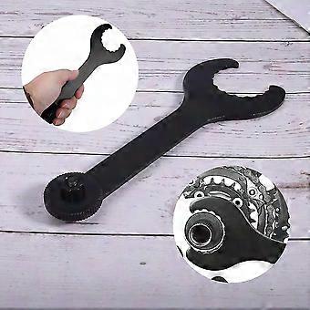 Ferramenta de Suporte Inferior de Bicicleta para Remoção e Instalação de Manivela - Chave de Reparo de Bicicleta MTB (Preto, 1pc)