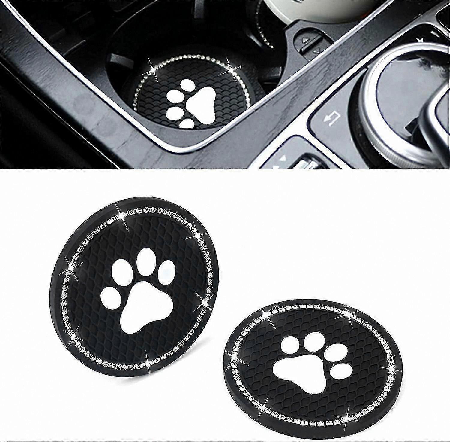 Universal 2.75" Non-Slip Silicone Cup Holders for Vehicles (2 Pack)