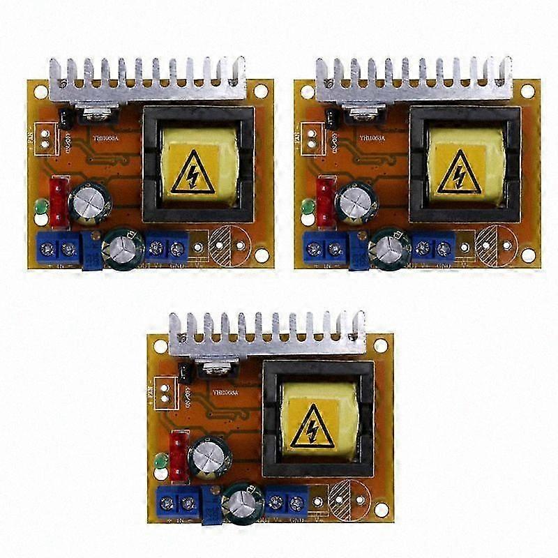 3X DC-DC 8-32V to 45-390V High Voltage Boost Converter ZVS Step-Up Booster Module