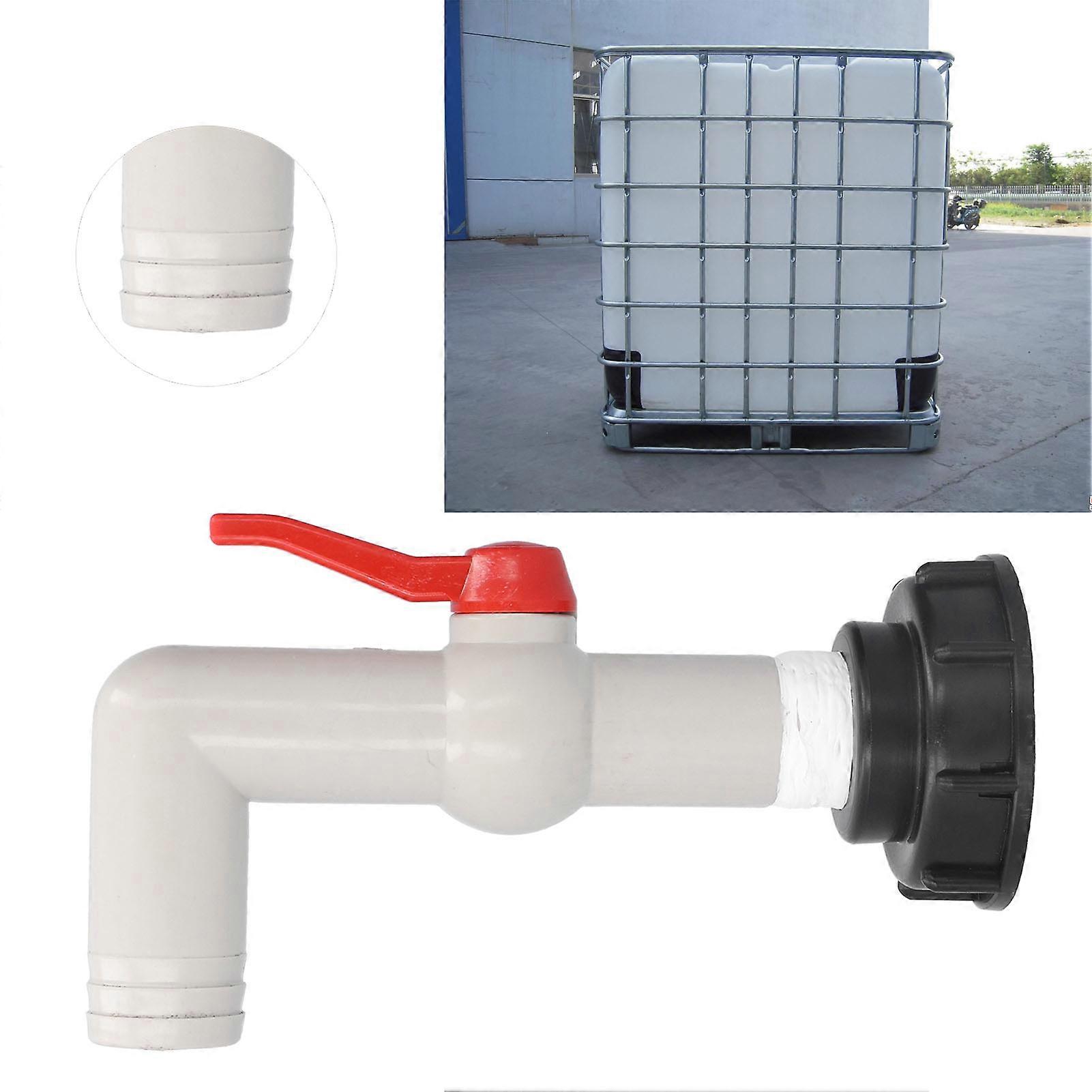 IBC Tank Tap Adapter 90° 32mm ABS Valve Hose Connector