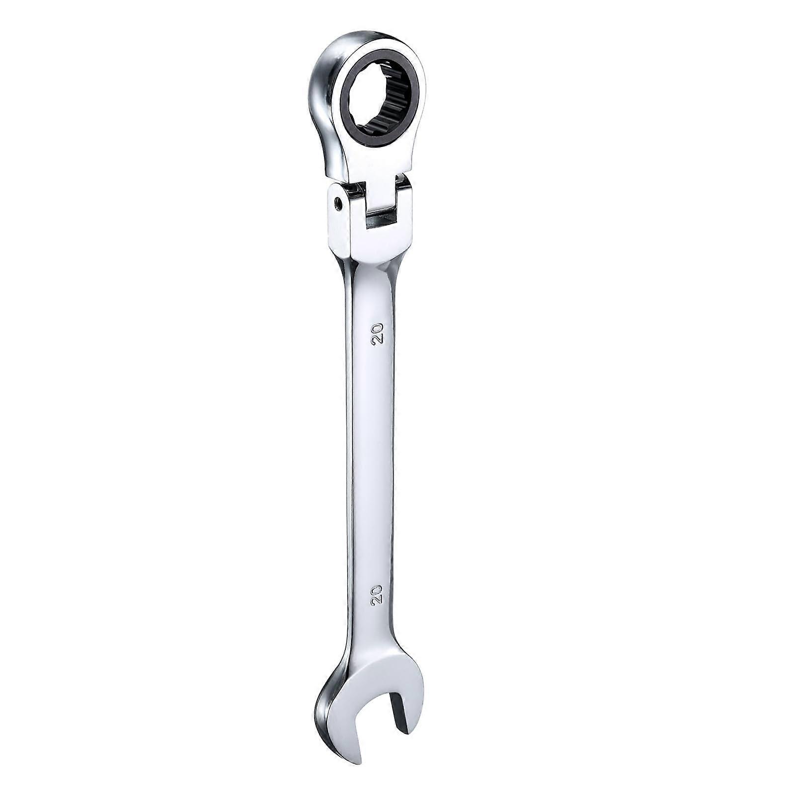 FlexHead Ratcheting Wrench 20mm 180° Rotating Head Metric Ratchet Combination Wrenches