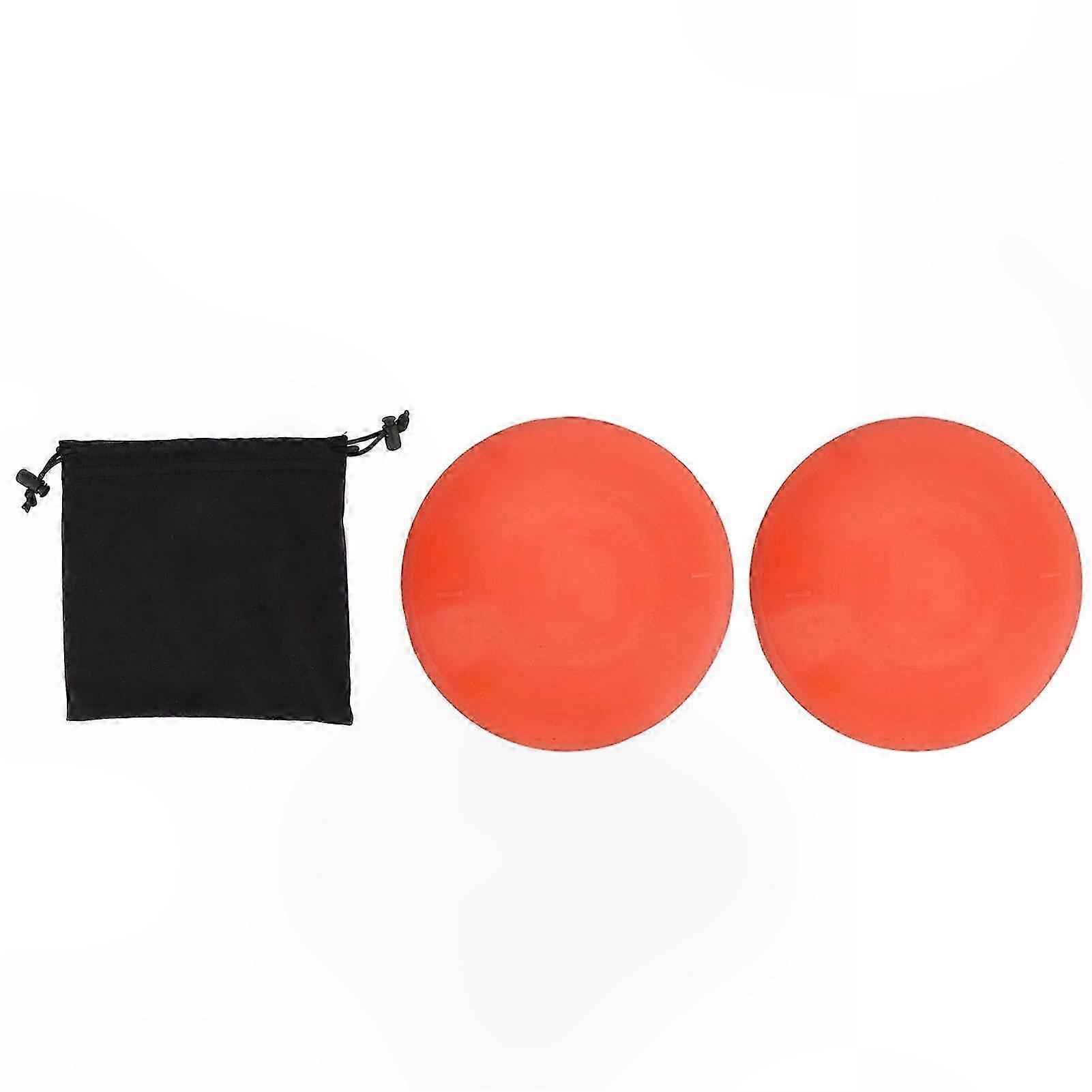 2-Pack Orange Practice Pads for Golf Putting - Reusable Training Tool for Skill Development and Control Enhancement