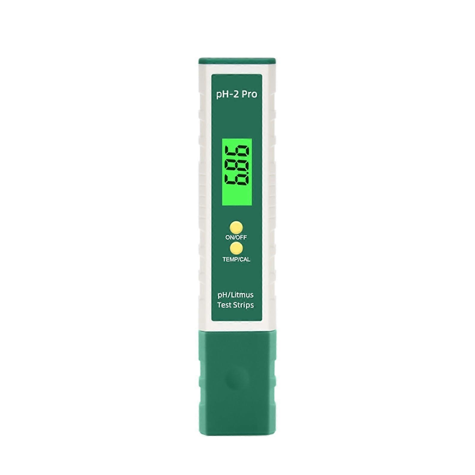 Digital Water Quality Tester Pen, pH EC TDS Meter With LCD, Compact, Quick Readings for Aquarium and Pool, Green