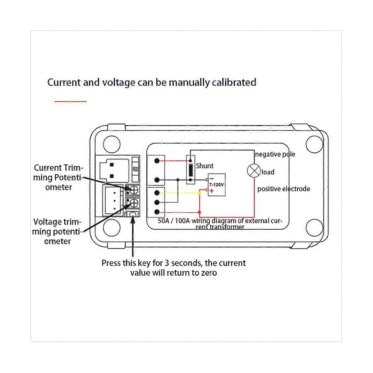 3X KEWEISI DC 0-200V Voltmeter Ammeter KWS Power Energy Meter LED Digital DC Wattmeter Electric Mete