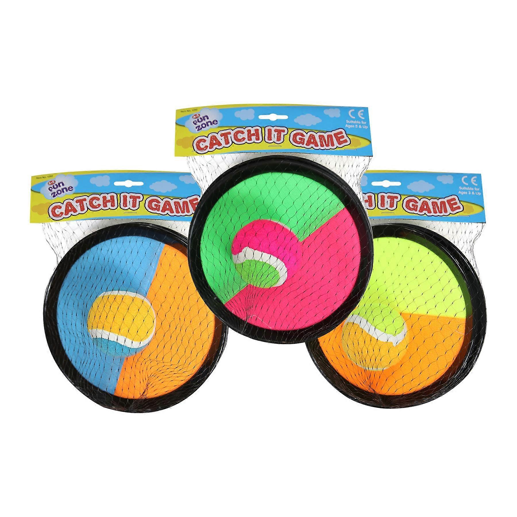 Girls Boys Toss Catch Beach Toys Catch It Ball Game Set Outdoor Family Activity